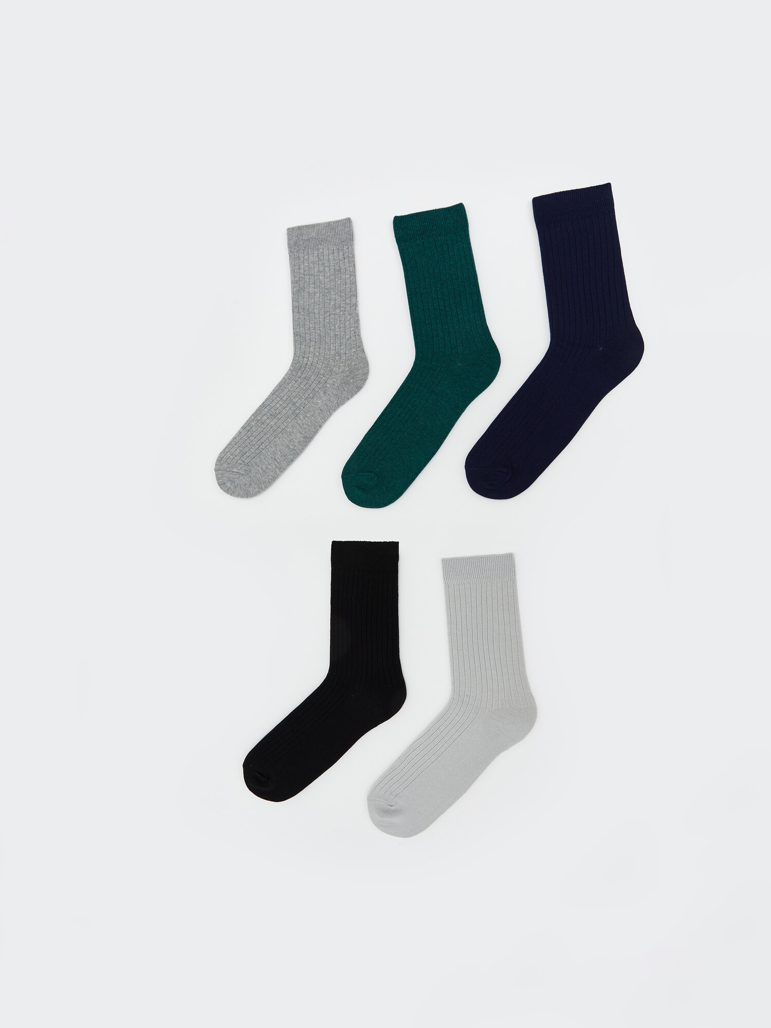 Носки LC Waikiki, комплект, 5 пар, размер 39-42, мультиколор