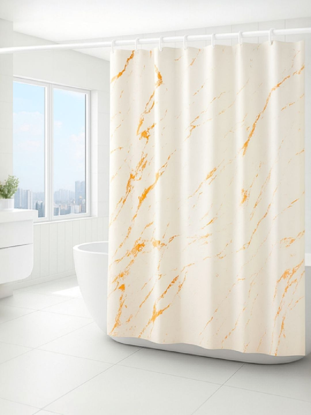 Мраморная, водонепроницаемая занавеска, для душа и ванной комнаты. 180x180 см