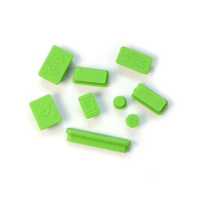 Силиконовые противопыльные заглушки, защитный комплект для Apple MacBook Pro 13 15 9 Green