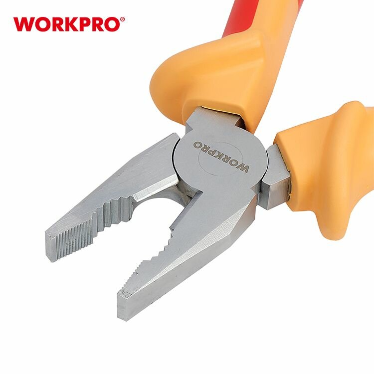 Щипцы WORKPRO WP342016, комбинированные, с изоляцией, длина 150мм — фото 1