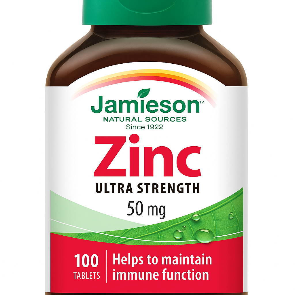 Jamieson, зинк Ультра, специализированный продукт для спортсменов, 50мг, 100 шт.