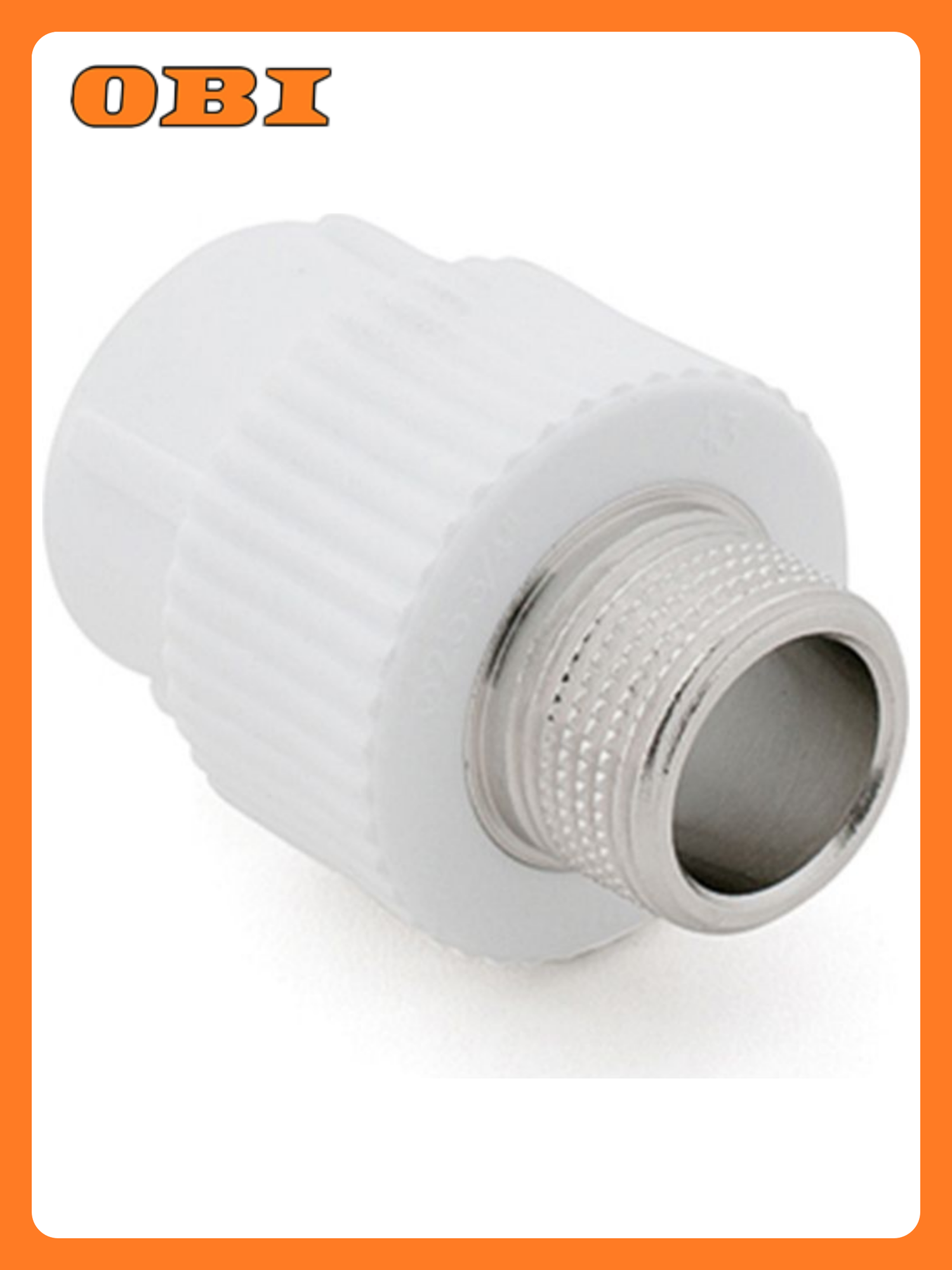 Муфта комбинированная PPR наружная резьба 20х1/2 белый RTP