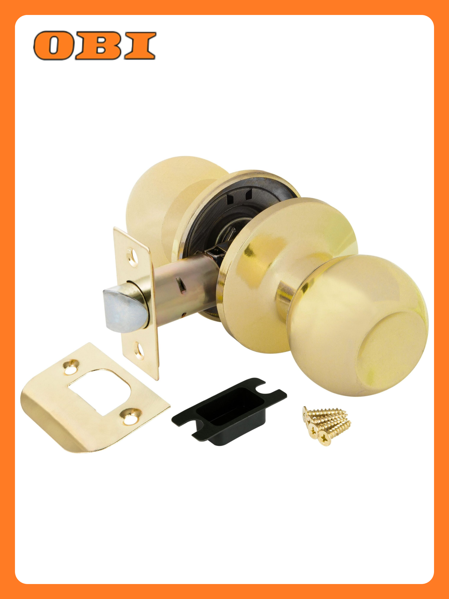 Дверная ручка-кноб для межкомнатной двери AJAX 6082 PB-P золото