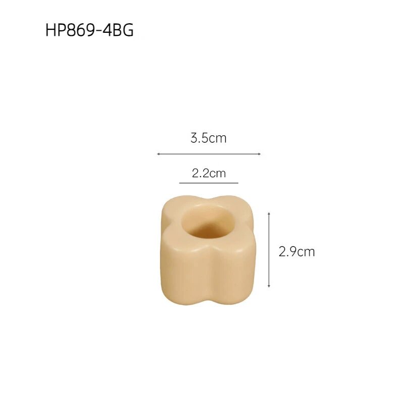 Керамический подсвечник бежевый Лаззи хаус HP869-4BG