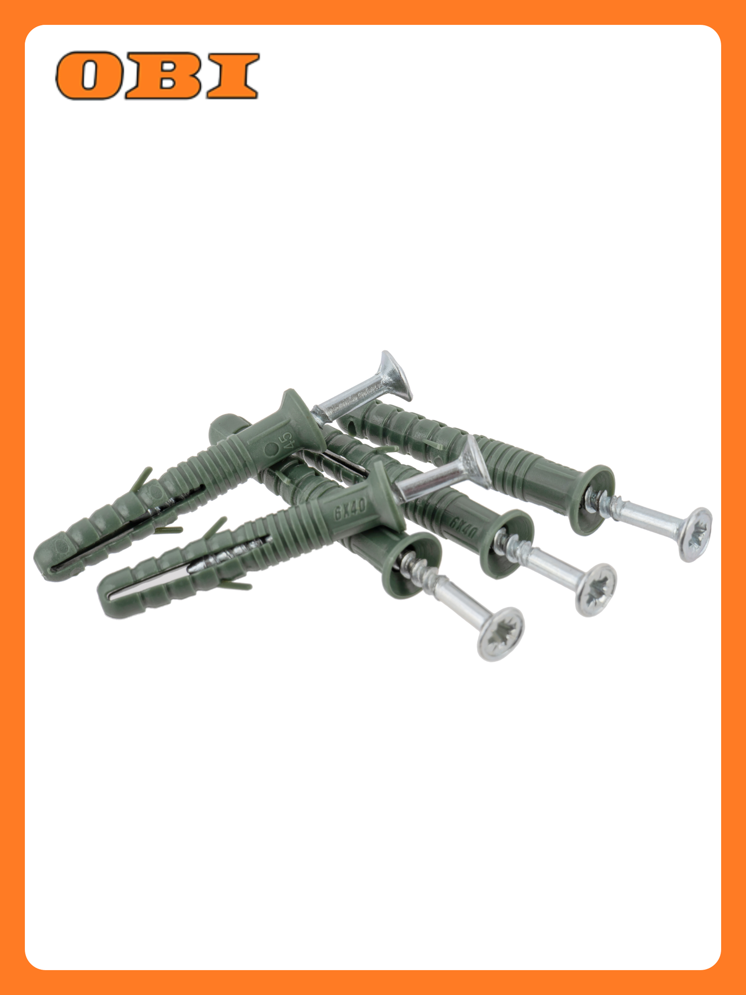 Дюбель-гвоздь 6х40 мм потай (200 шт.)