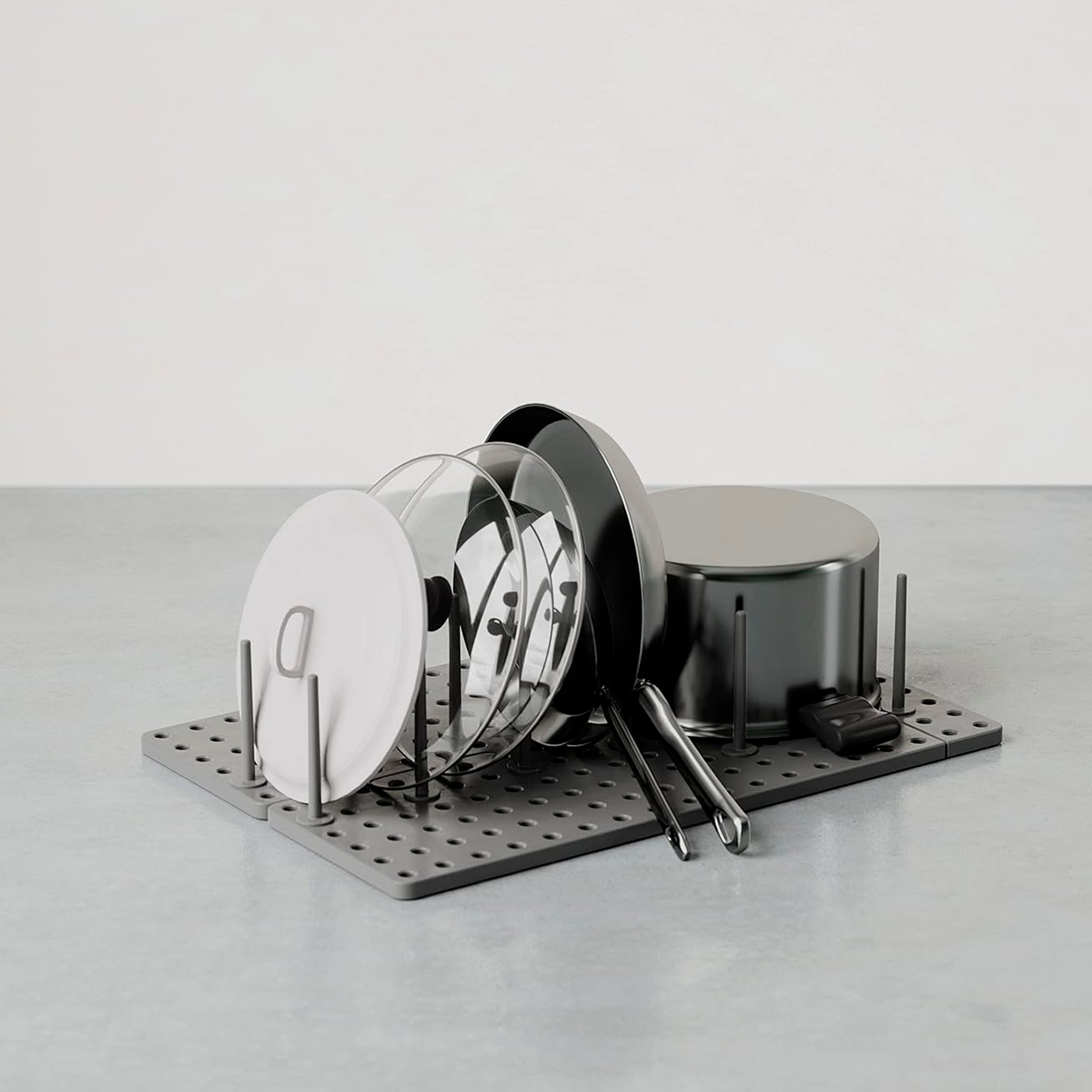 Комплект органайзеров для кухонных ящиков Umbra Peggy, серый