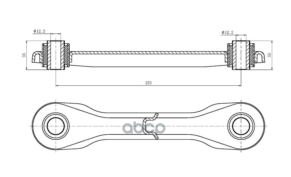 Рычаг задн. подв. нижний L/R FORD Focus 1998->/C-Max 2003-2007, MAZDA 3 2003-2008/5 0205->, VOLVO C30 2006->/S40 2004-> S&K а.