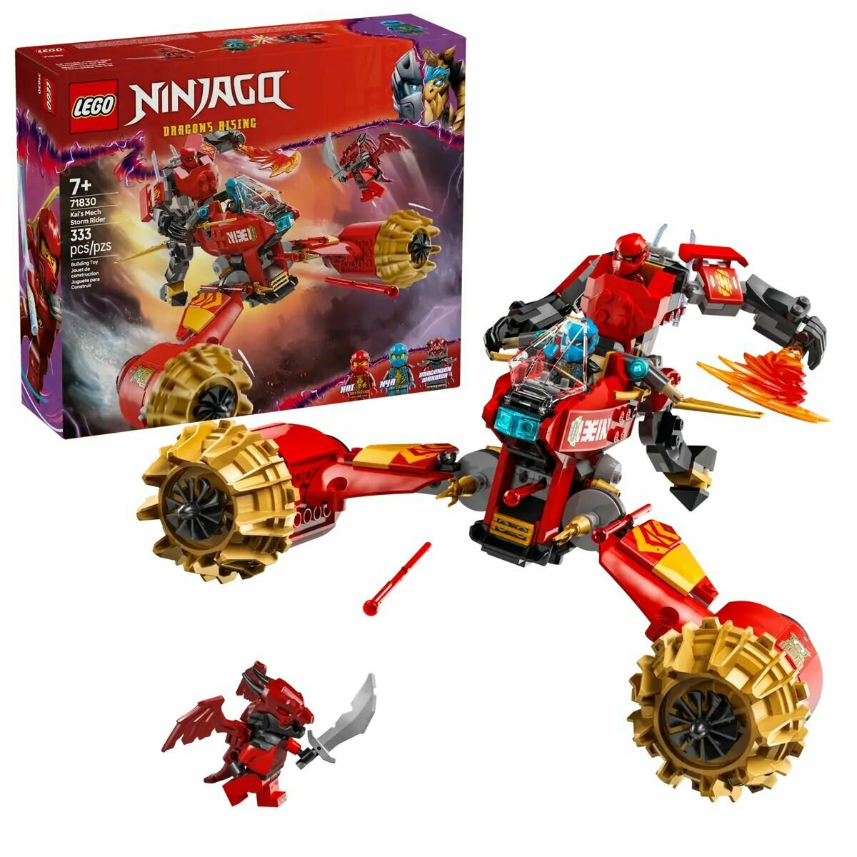 Конструктор LEGO Ninjago 71830 Мех Штормовой наездник Кая