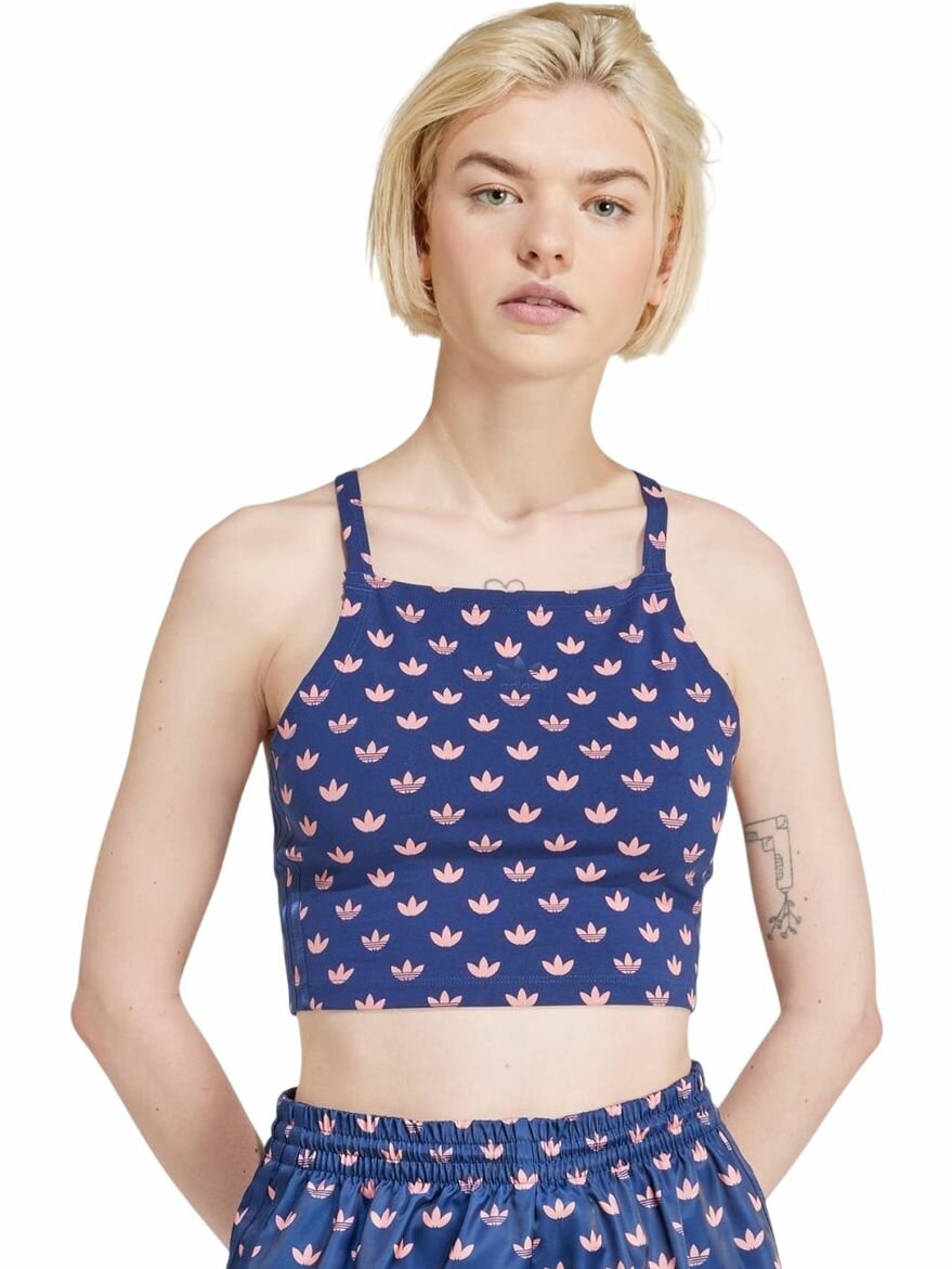 Топ спортивный Monogram 3-Stripes Crop-Top W