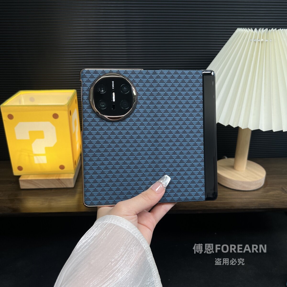 Чехол с кевларовой тканью для Huawei Mate X3, складной флип-чехол, полная защита, красный цвет