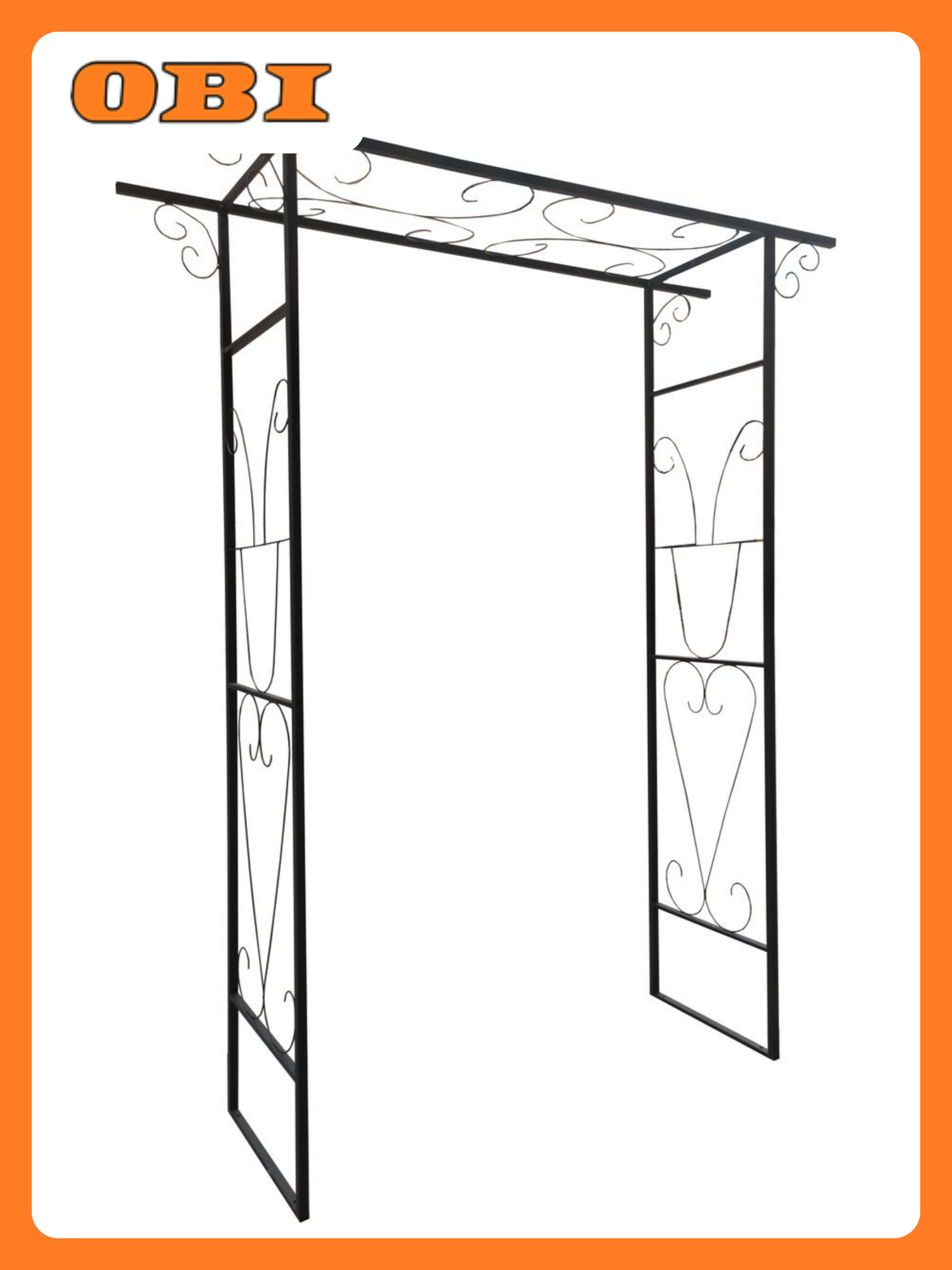 Арка садовая Lines для роз металл бесцветная 120x45x200 см