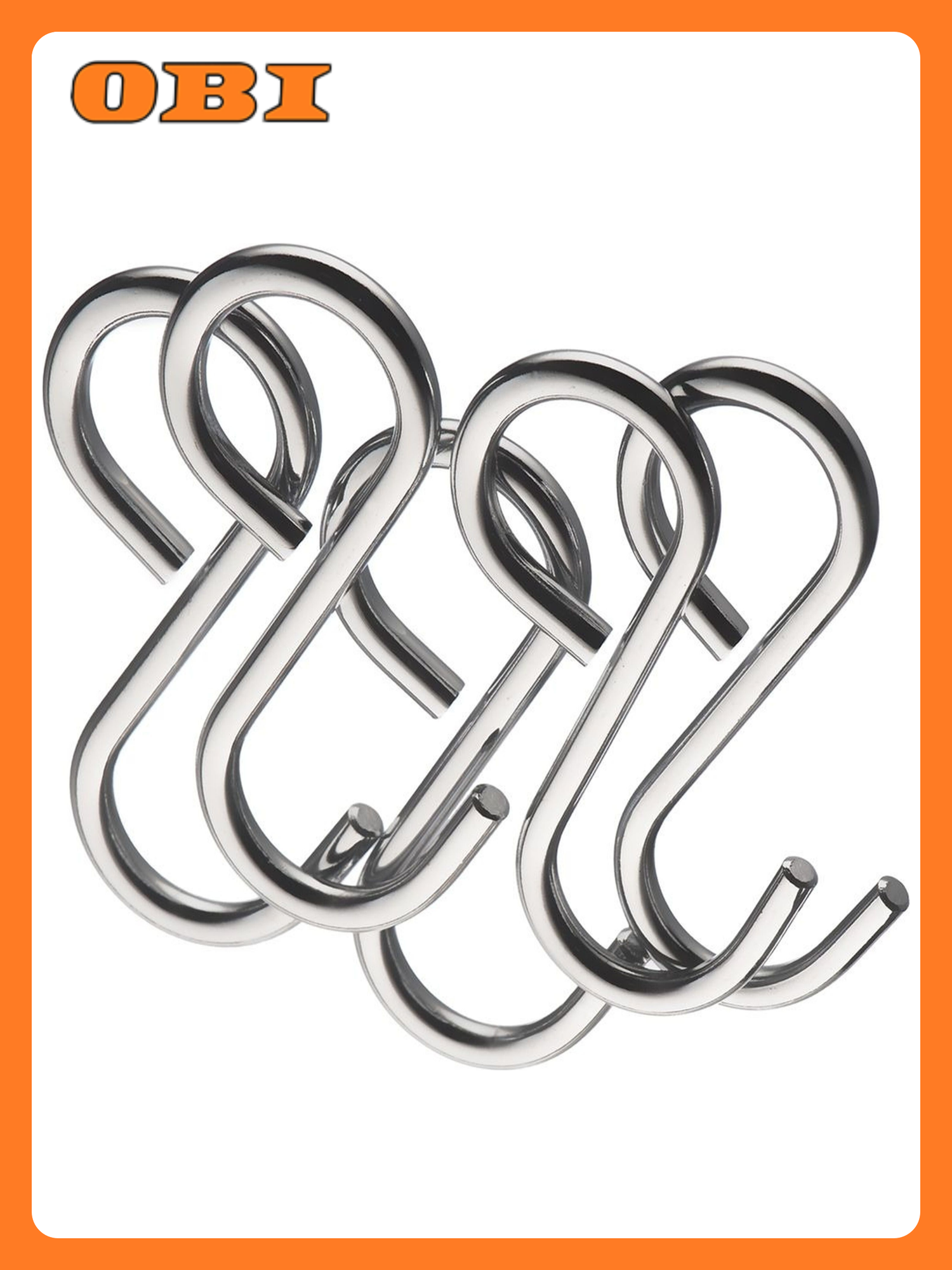 Крючки универсальные Lemax хром 60x20x30 мм 5 шт