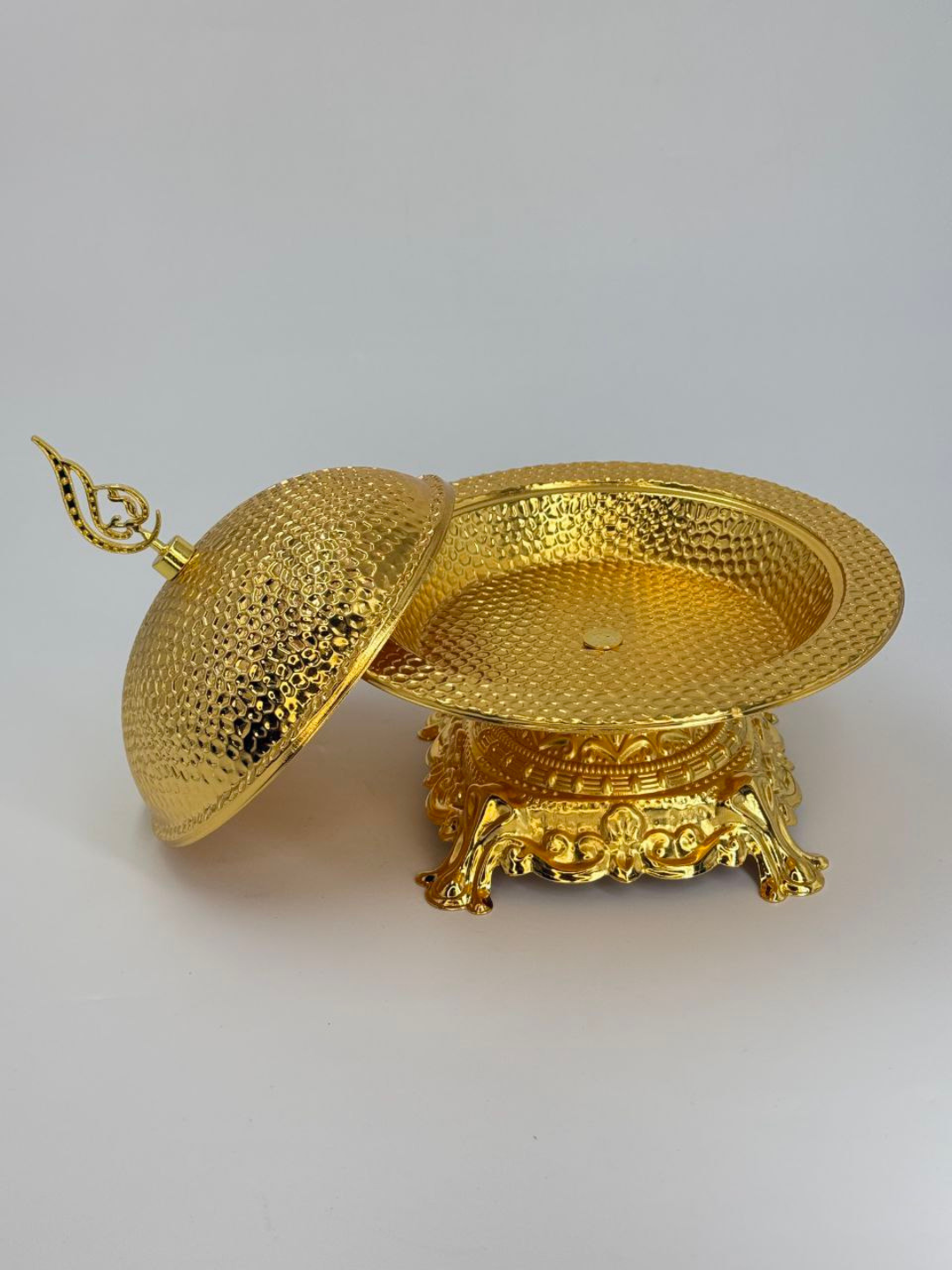 Посуда для фиников металлическая, Восточная декоративная тарелка для ифтара и Рамадана