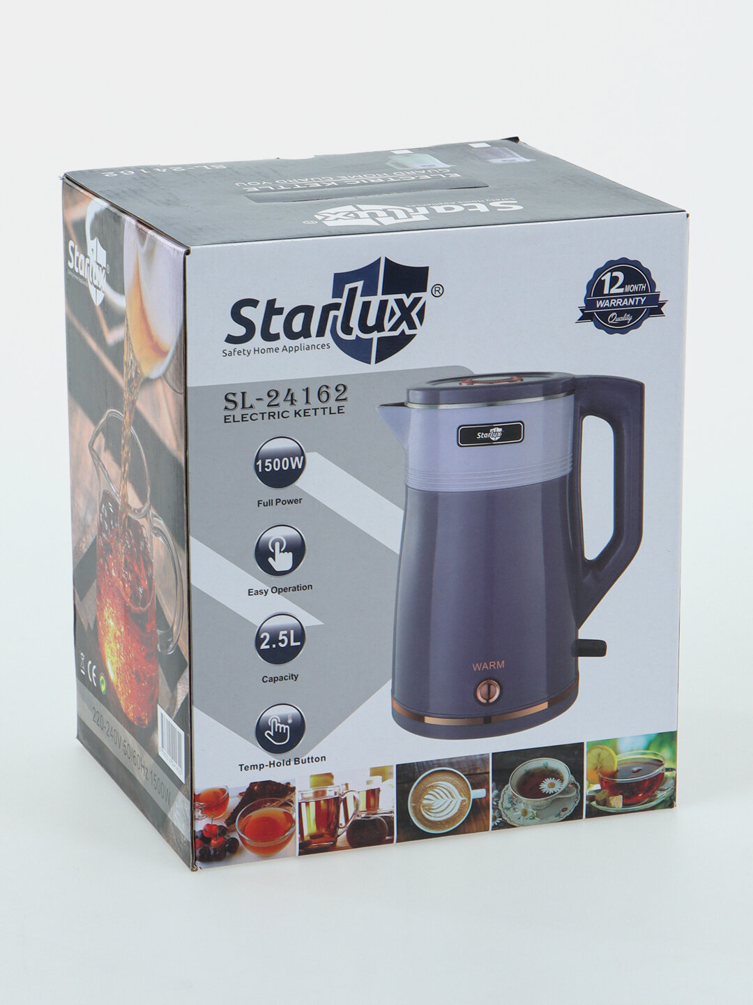 Электрочайник Starlux, 2-2,5 литра - Бирюзовый — фото 1