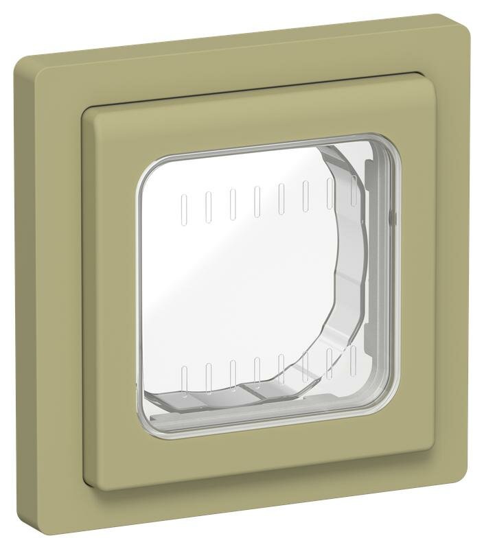 Рамка 1-м СП FLITE Рпро-1-55-ФлО IP55 олив. IEK FI-M10-32-55-K26