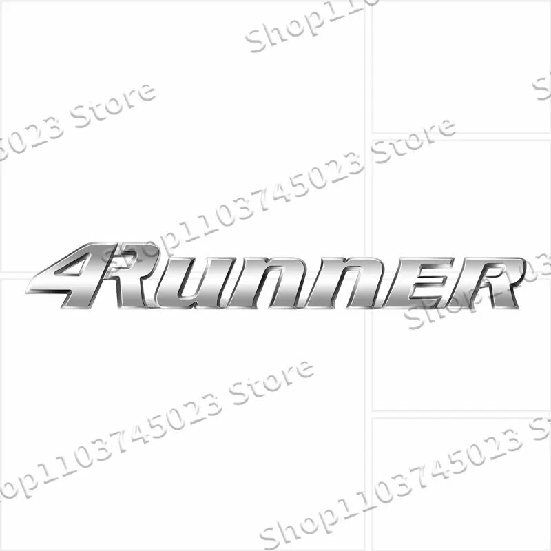4Runner серебристый/черный логотип на багажник Toyota