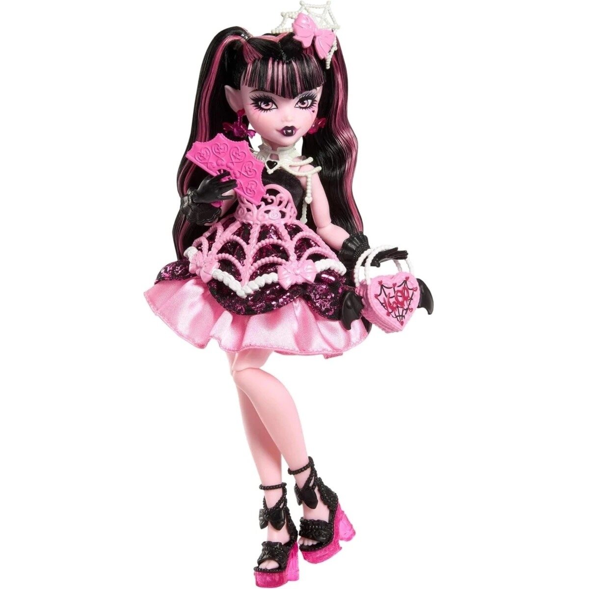 Кукла Mattel Monster High Scary Sweet Дракулаура с аксессуарами JBG74, розовый