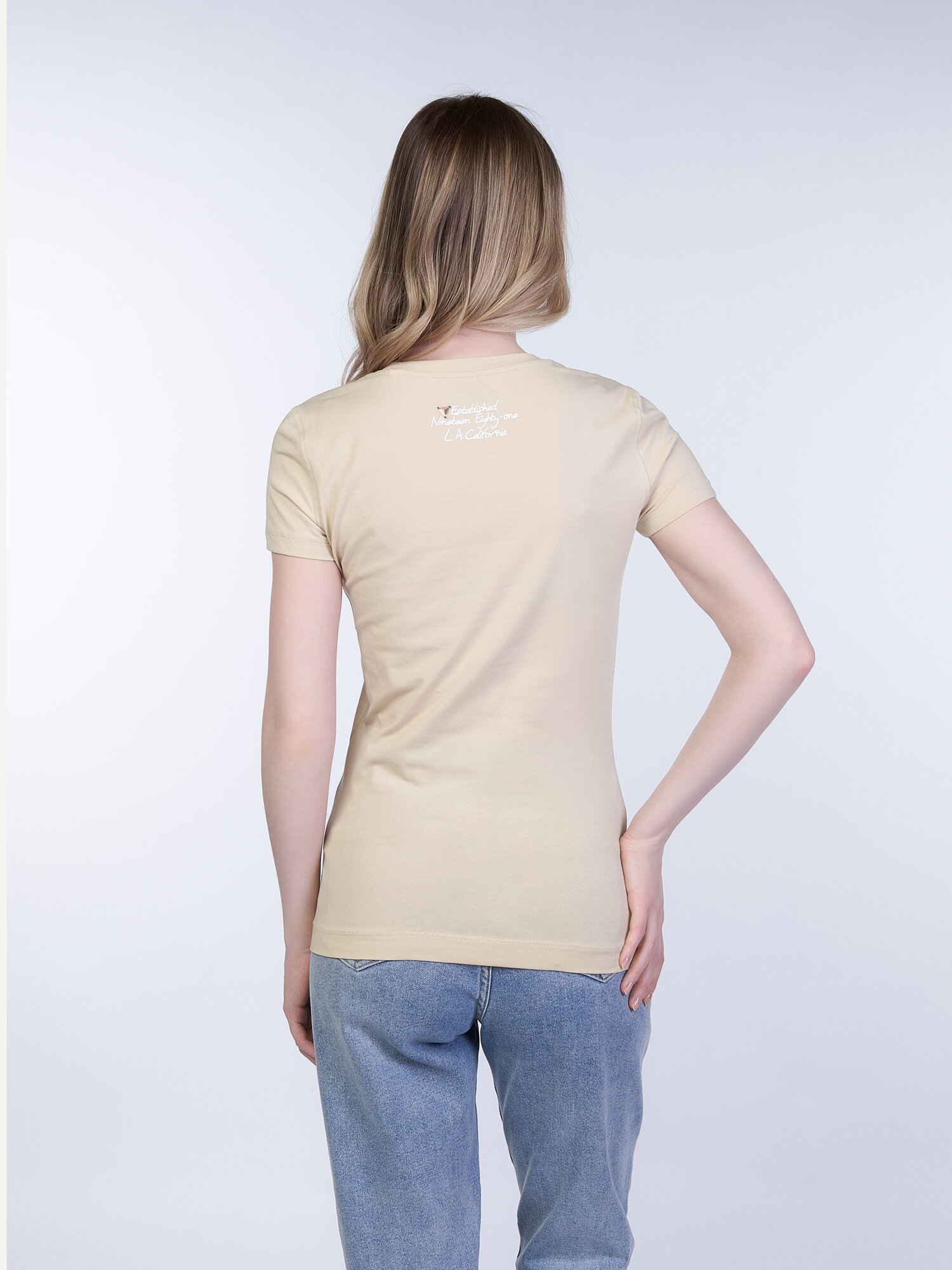 Футболка GUESS SS CN CHEETA LOGO TRIANGLE TEE, размер S, белый — фото 1