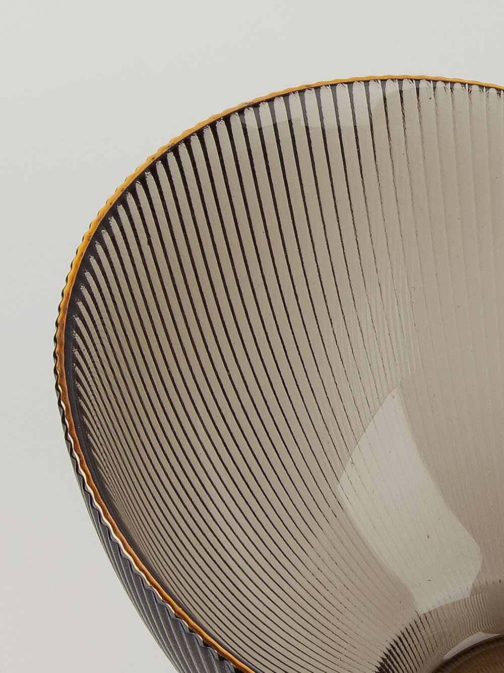 Салатник "Frost strip", объем 1550 мл, круглый, темно-коричневый, стекло, универсальный, Nouvelle — фото 1