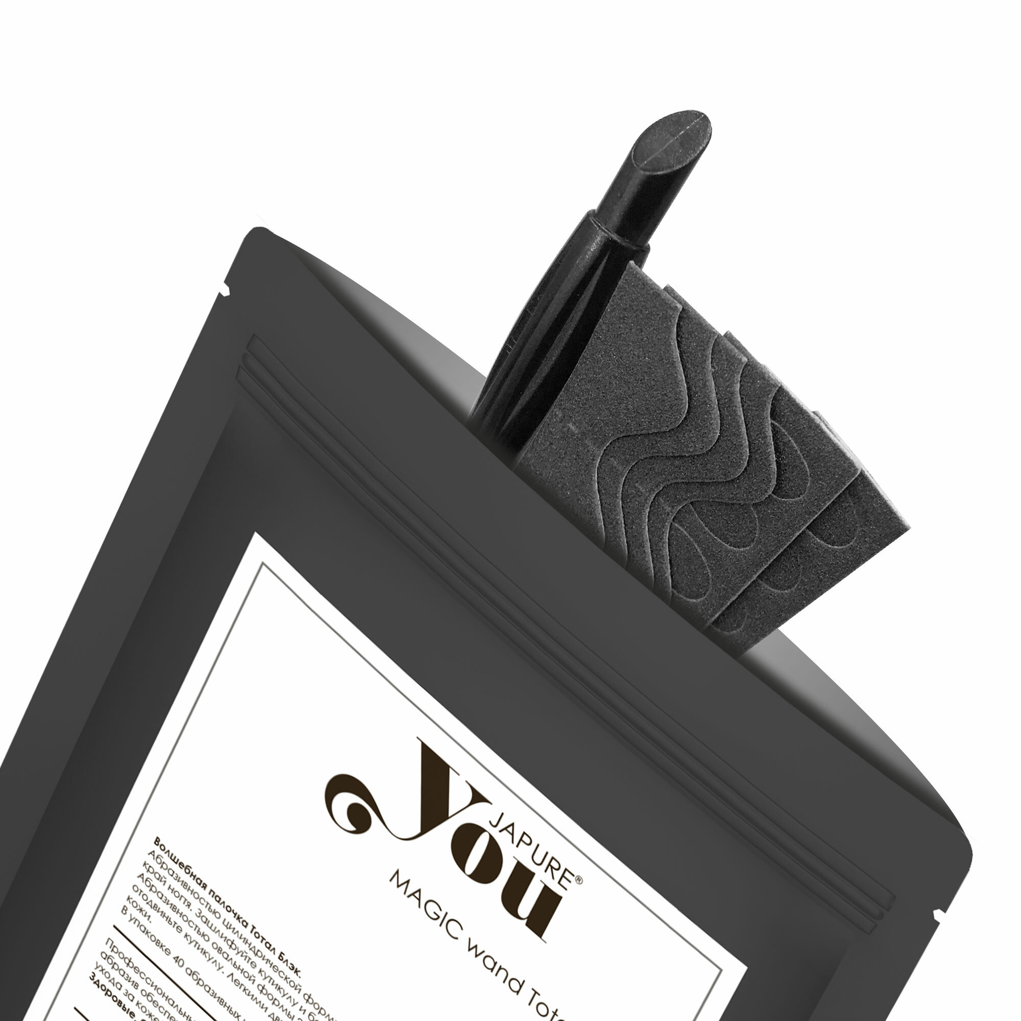 Пушер маникюрный, волшебная палочка Total Black абразив 180\100