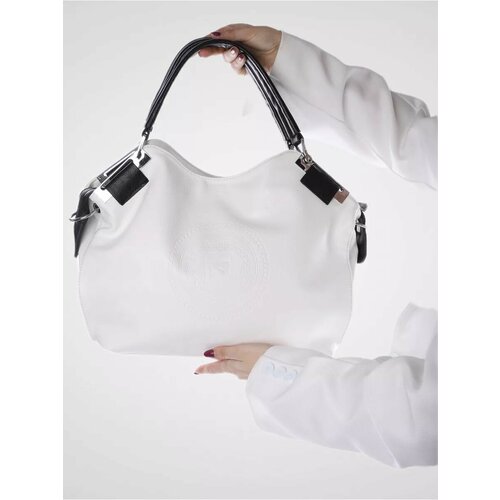 Сумка , фактура тиснение, белый