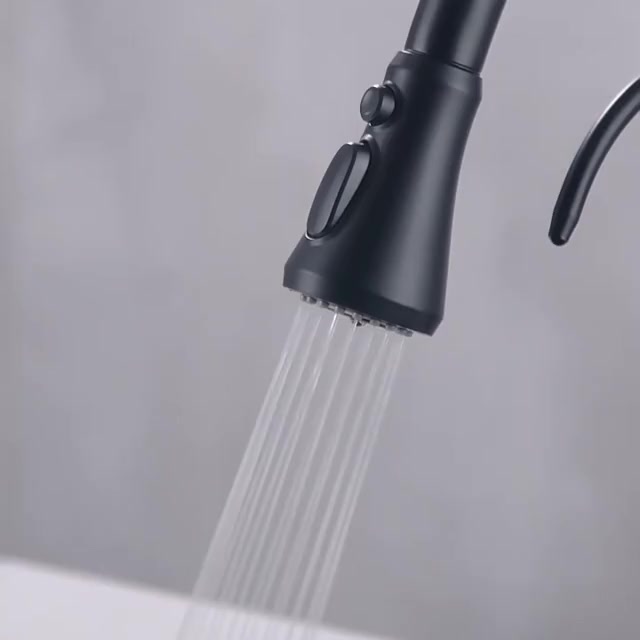Смеситель для кухни с фильтром для питьевой воды, с гибким изливом, ванны с душем, раковины в ванную, кран для кухни, черный хром — фото 1