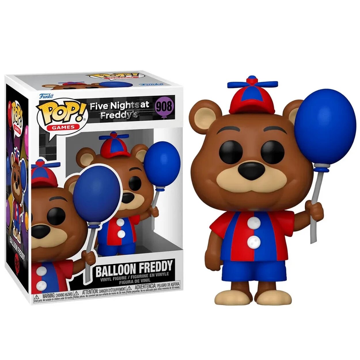 Фигурка Funko POP! Цирковой Фредди с синим воздушным шариком (Balloon Freddy) #908