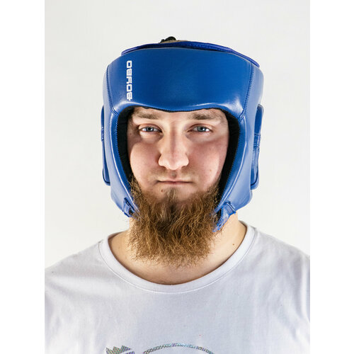 Шлем BoyBo TITAN, IB-24-1, кожа (одобрены ФБР) синий (XL)