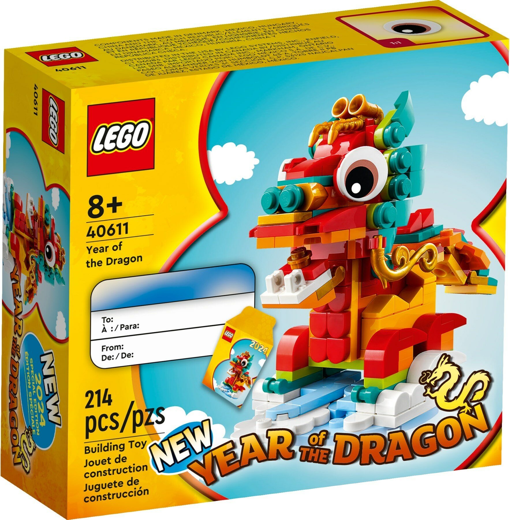 Конструктор Lego Year of the Dragon Год дракона 40611, 214 деталей
