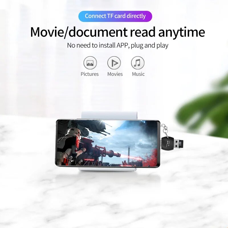 Аксессуары Для Ноутбуков И Пк Xiaomi ANMONE 2 в 1 Type-C USB OTG Card Reader для Xiaomi Redmi Note 8 9 10 Pro USB C TF Mempry Card Reader Адаптер для ноутбука Аксессуары для ПК white