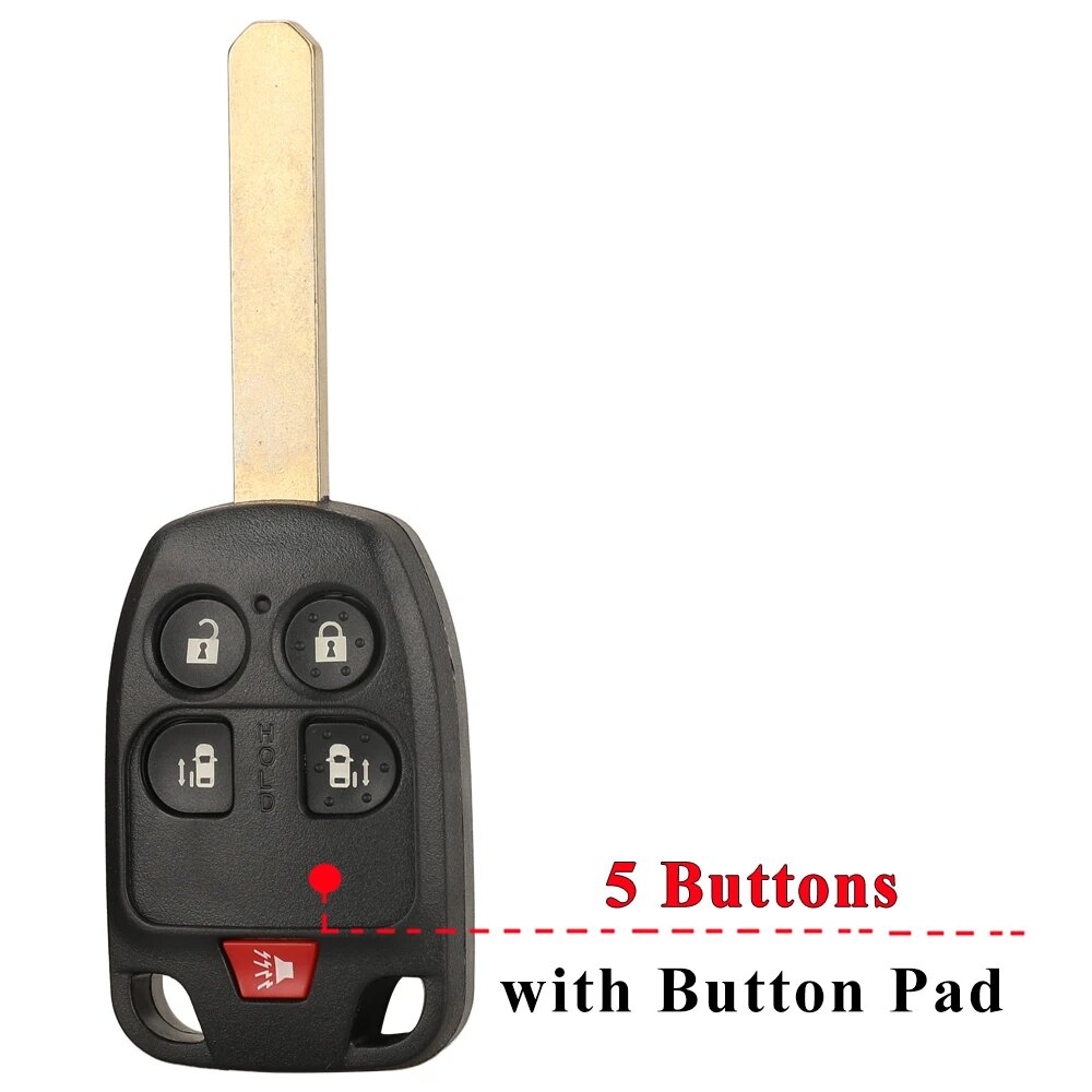 Jinyuqin 5/6 кнопочный корпус дистанционного ключа Подходит для HONDA Odyssey 5BTN Key shell v Pad