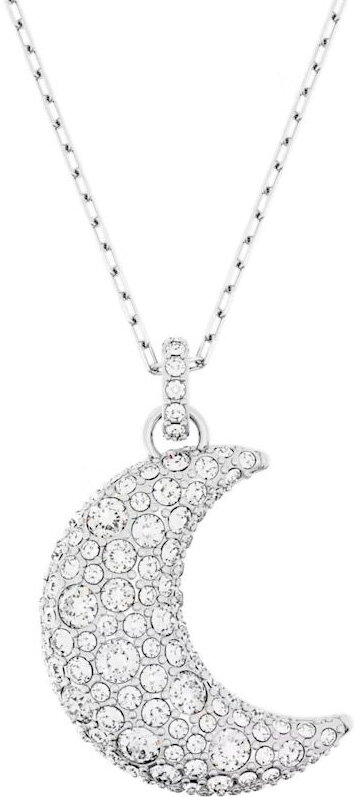 Колье SWAROVSKI, кристаллы Swarovski, длина 47 см, серебряный, бесцветный — фото 1