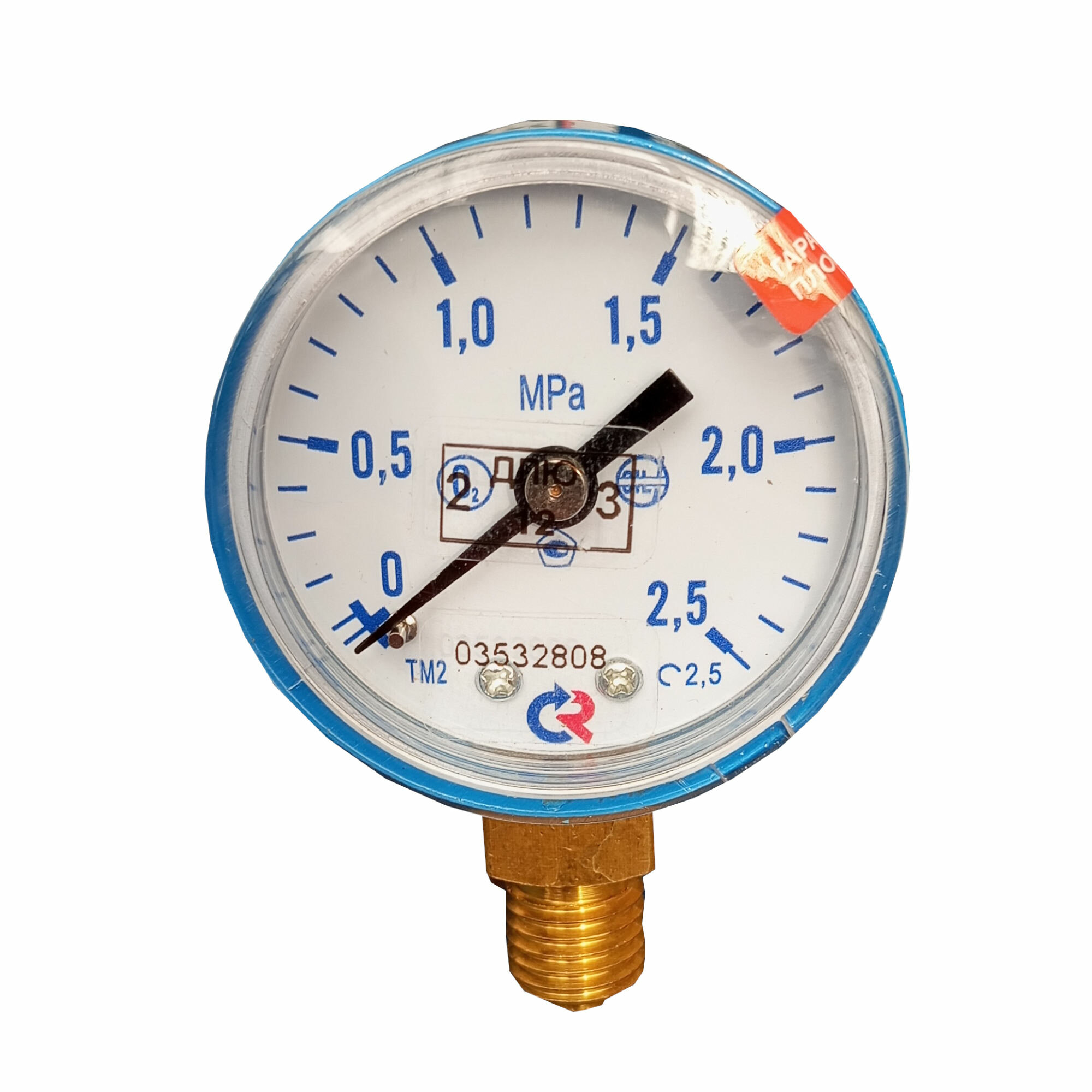 Манометр кислородный ТМ-210Р 2,5МПа М12х1.5 низкого давления — фото 1