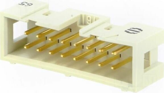 Гнездо HARTING 9185166324 IDC "папа" PIN 16 прямой THT 1,27мм Растр 2,54мм 1шт