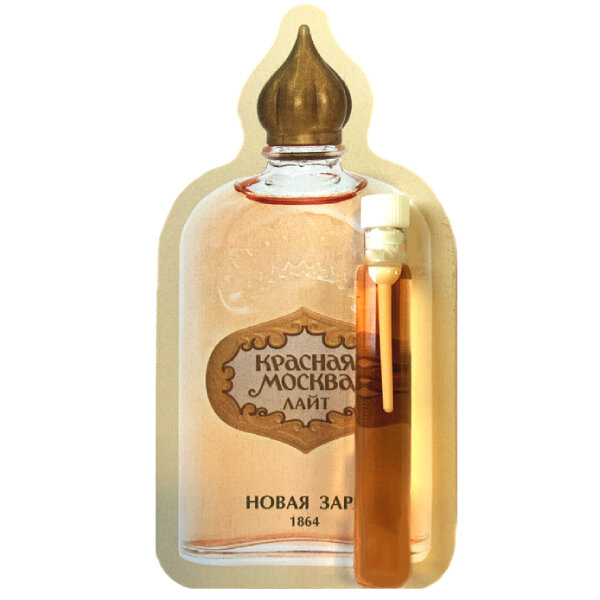Новая Заря Женский Красная Москва Лайт Духи (parfum) на открытке 2мл