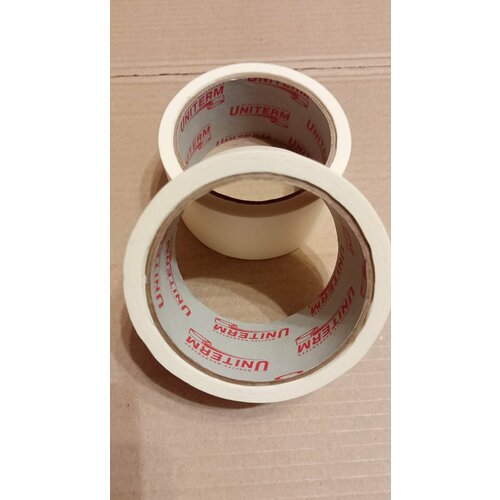 Скотч малярный односторонний белый UNITERM 48 мм х 18 м 1 шт 130₽