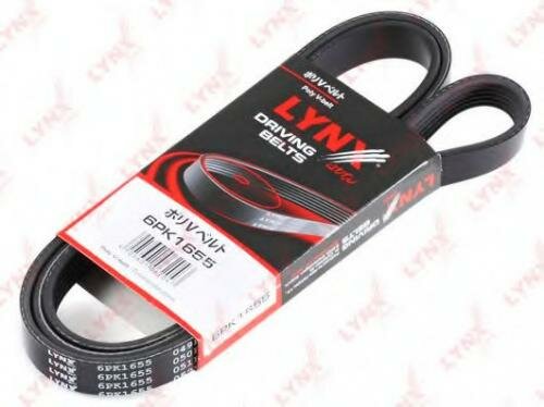 Поликлиновой ремень Lynx 6PK1655 Ford: 6961947 7136449 94AB6C301D1B EJ6K1654 V93XF6C301BA. Vag: 037145933 037145933B