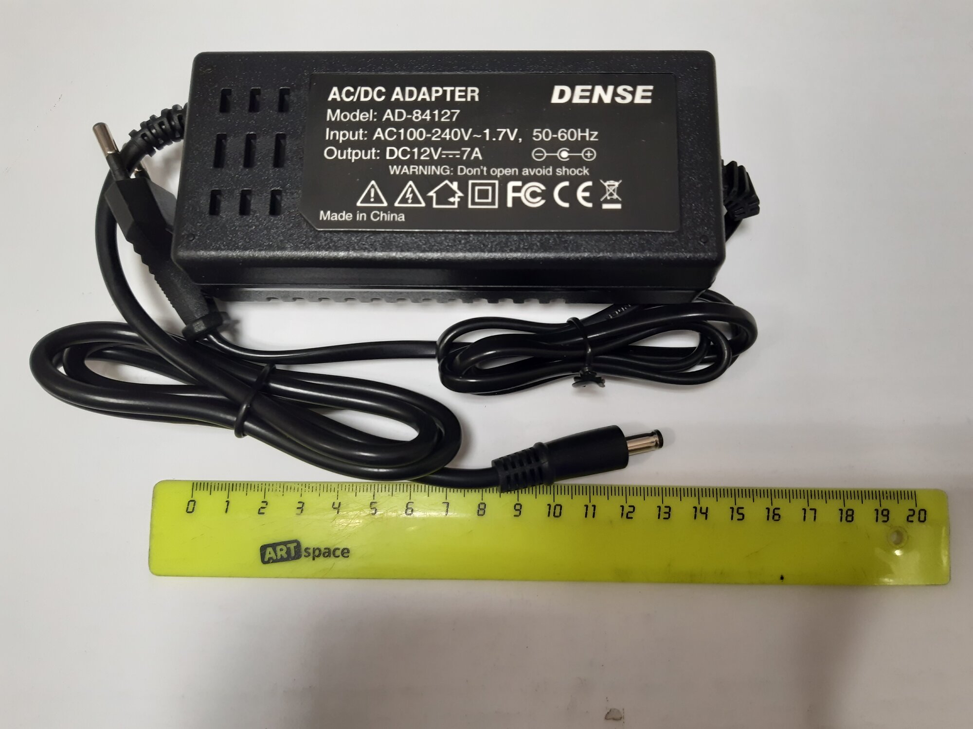 Блок питания ( адаптер ) 12V 7A штекер 5.5*2.5мм, Универсальный — фото 1