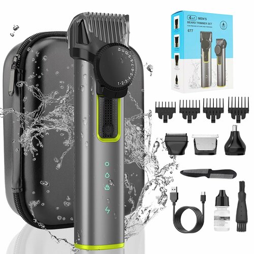Триммер для бороды усов носа ушей и тела - Машинка для стрижки волос с самозатачивающимися лезвиями 330000₽