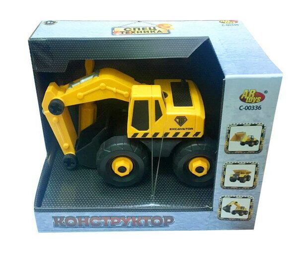 Конструктор ABtoys Спецтехника, Экскаватор (C-00336)