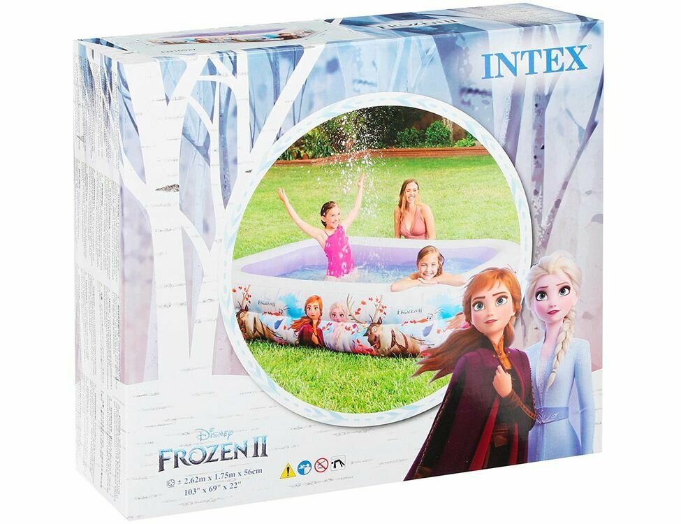 Изображение Надувной бассейн INTEX Холодное сердце, 262х175х56 см, от 6 лет, 58469