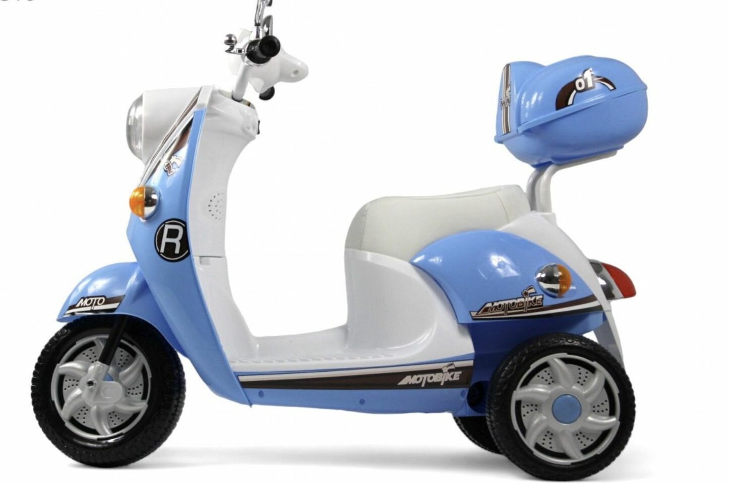 Детский электромотоцикл RiverToys Z444ZZ синий — фото 1