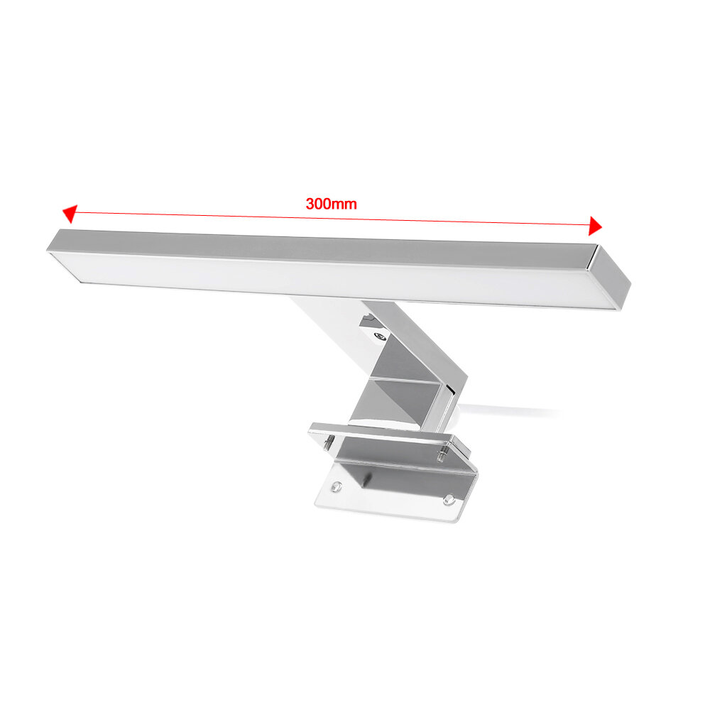 Светодиодный светильник для ванной комнаты 300 мм нейтральный белый IP44 водонепроницаемый косметический светильник для макияжа и зеркала в ванной с регулируемым кронштейном