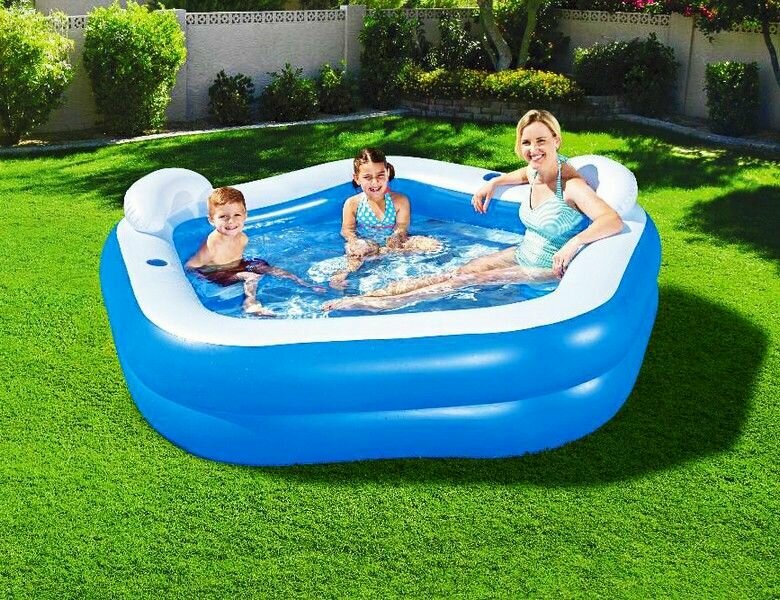 Надувной бассейн Family Fun 213х206х69 см от 6 лет BestWay 54153