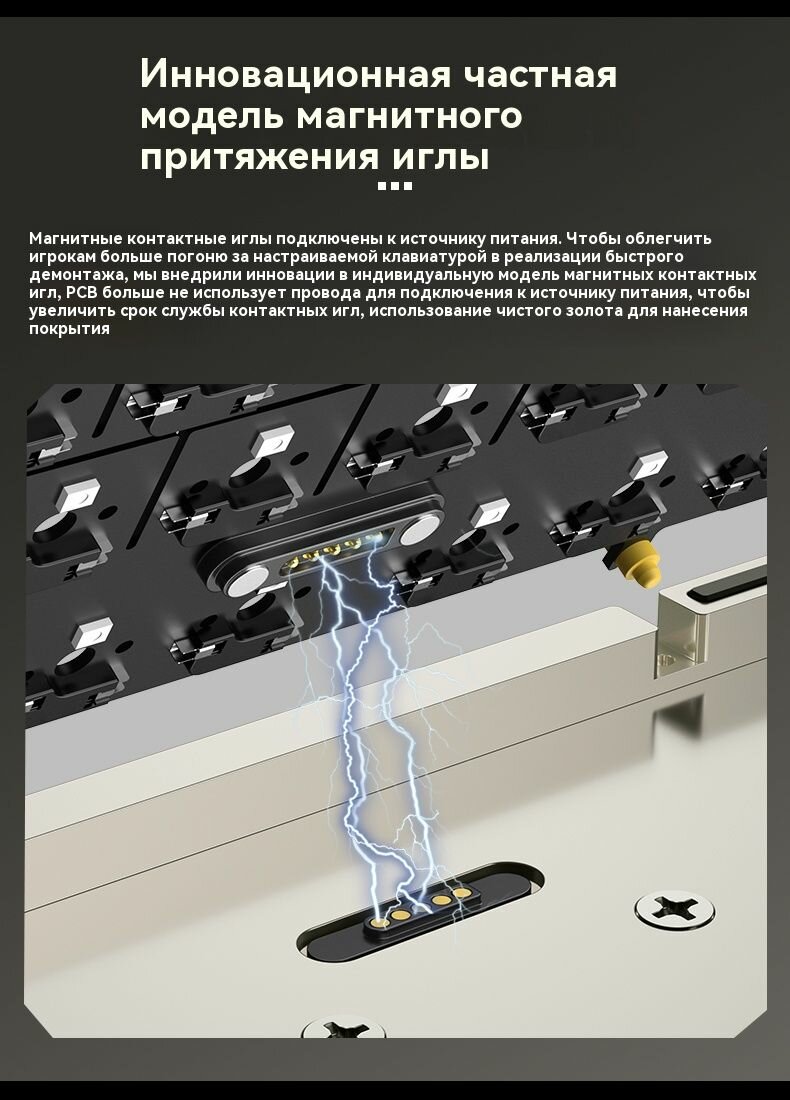 WOBKEY Клавиатура проводная WOBKEY Crush 80 Reboot, Английская раскладка, голубой — фото 1