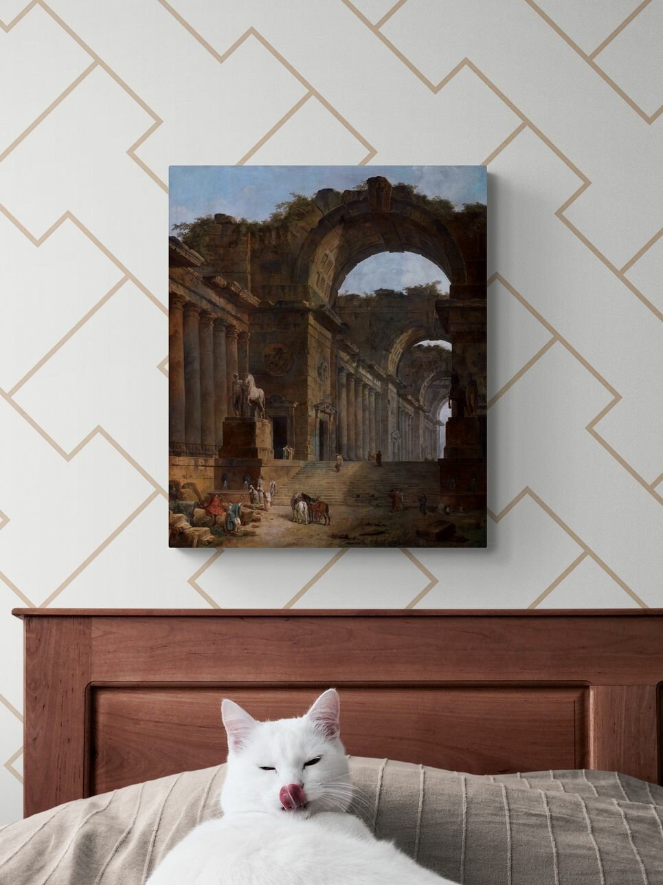 Юбер Робер "Фонтаны". Картина 60х50 см — фото 1