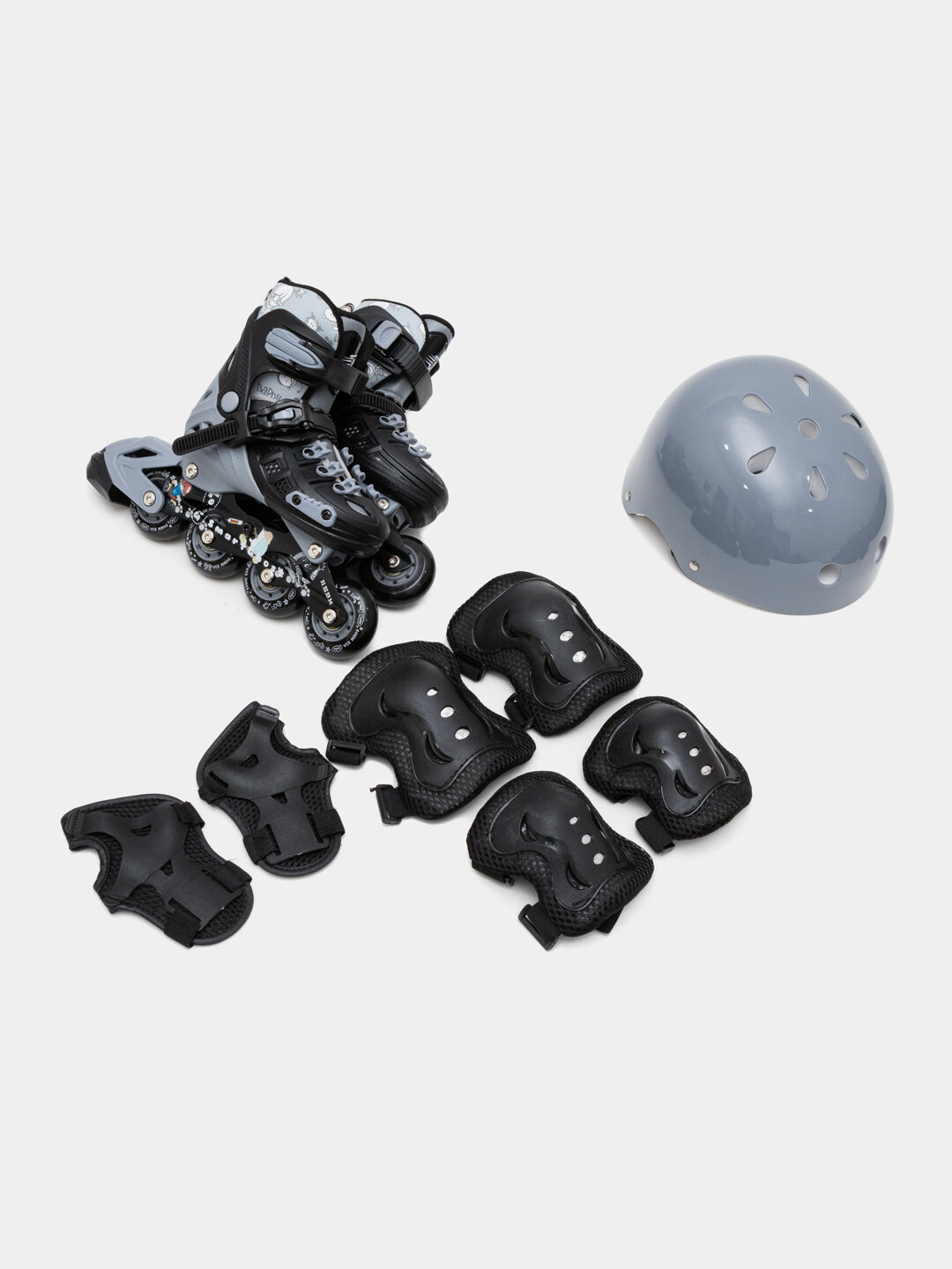 Роликовые коньки General Fitness, для детей, взрослых, с тормозом — фото 1