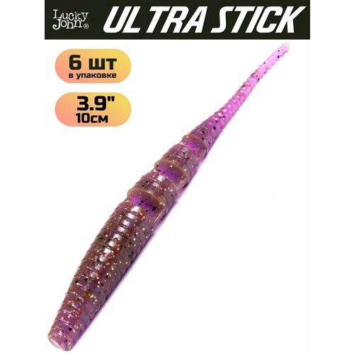 Мягкая съедобная приманка Lucky John Ultra Stick 3.9 in (100 мм), цвет S13, 6 шт