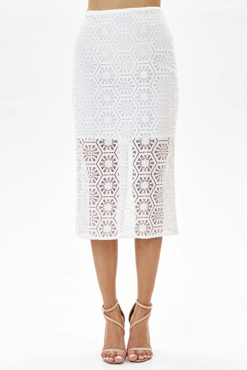 Юбка Selfie, размер L, белый — фото 1