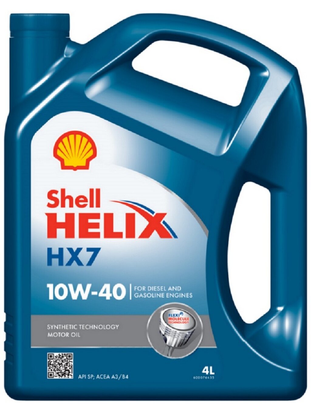 Моторное масло Shell Helix HX7 10W-40 SP A3/B4 полусинтетическое 4 л